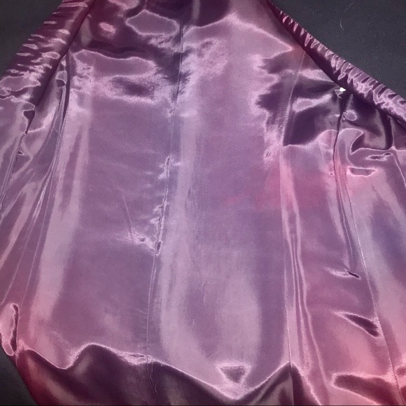 VTG Gloria Sachs Designer Navy Coat Fits Sz 8 - Picture 13 of 16